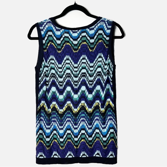 Nic & Zoe - Vintage Inspired Zig Zag Knit Tank‎ Top - Sz. XL - Picture 3 of 7